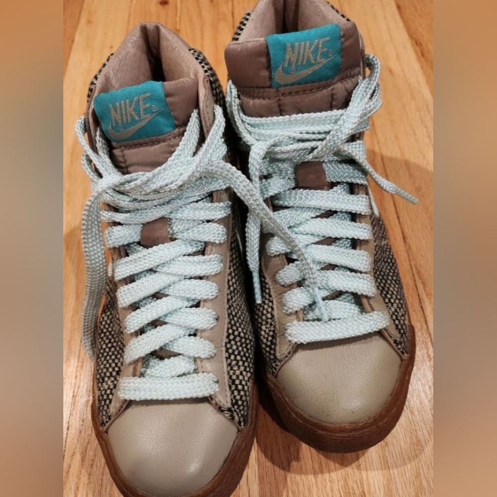 Nike Blazer Mid 73 Khaki igloo tweed women's size 7.5 sneakers